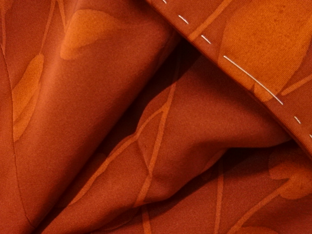  未使用品　枝の実模様道行コート